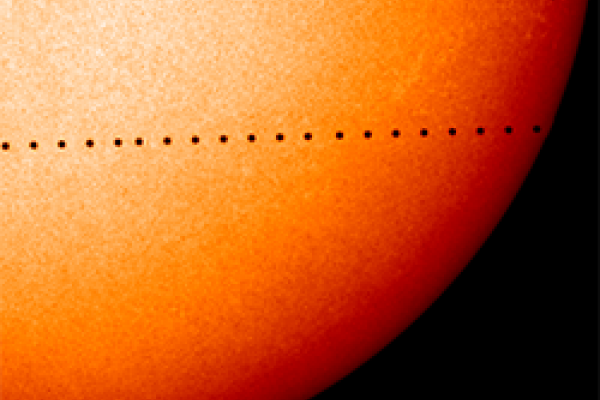 SOHO Image of the Transit of Mercury
