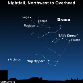 diagram of the draconids meteor shower