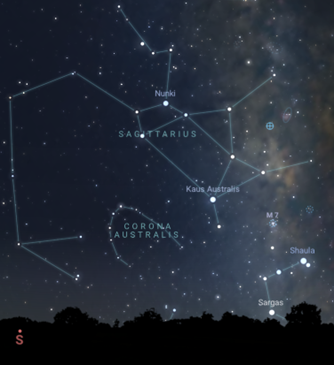 image of the constellation sagittarius