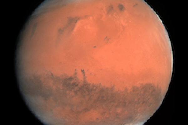 Mars in its natural color