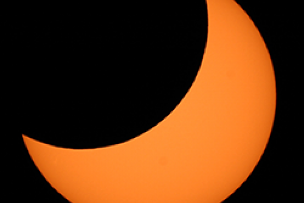 Image of a Partial Solar Eclipse.